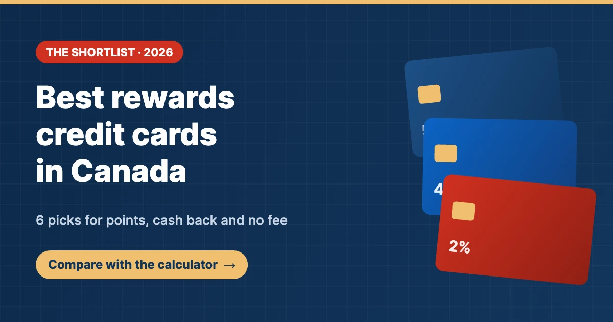 Best rewards credit cards in Canada 2026: six picks for points, cash back and no annual fee